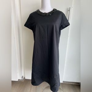 Burberry black mid length dress